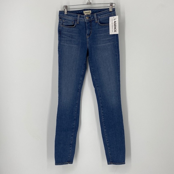 L'AGENCE Denim - L’agence Brigitte Mid-rise Skinny Light Vintage Jeans